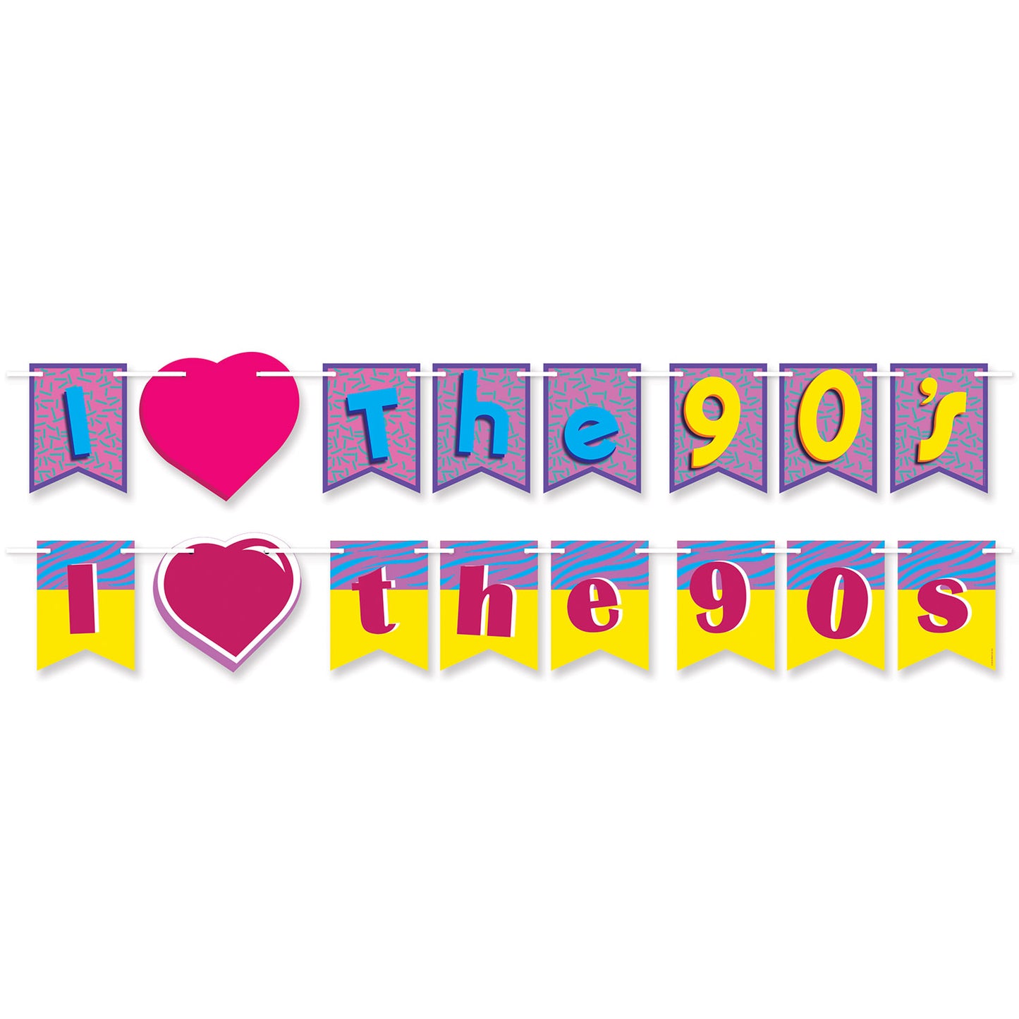 90s I Love The 90s Streamer Set
