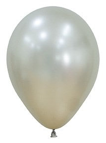 11-inch cream pearl latex balloon with a silky, reflective finish.
