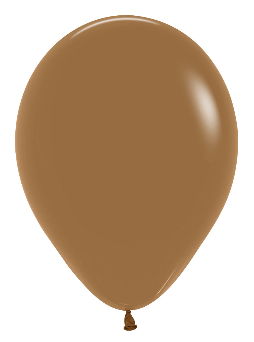 11 Inch Sempertex Deluxe Mocha Latex Balloons 100ct