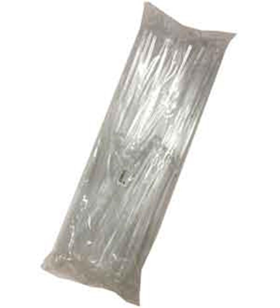 Bundle of clear plastic card holder sticks, 16 inches long, sealed in a transparent bag.