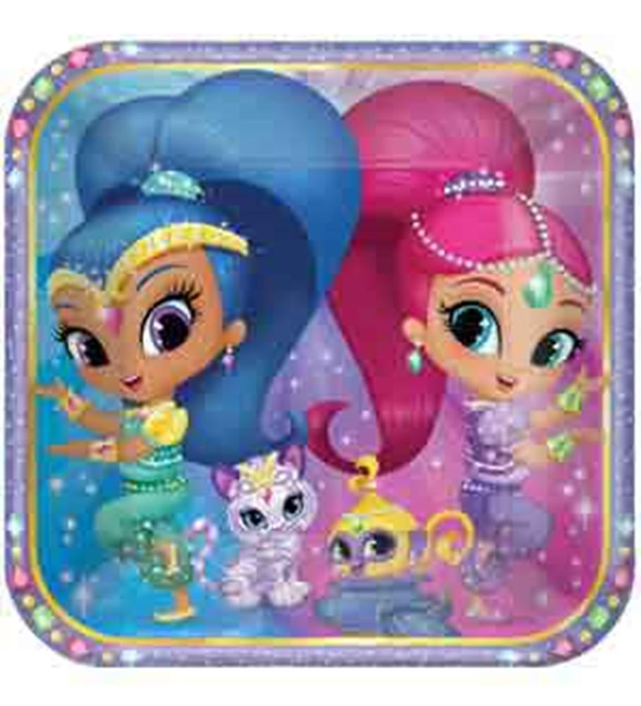 Shimmer and Shine Plate (L) 8ct
