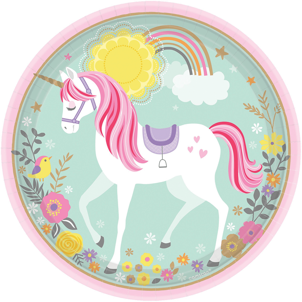 Plato Unicornio Mágico (L) 8ct