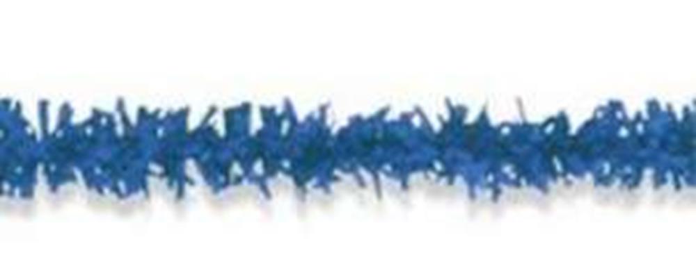 25ft blue plastic festooning garland with spiky, intertwined design.