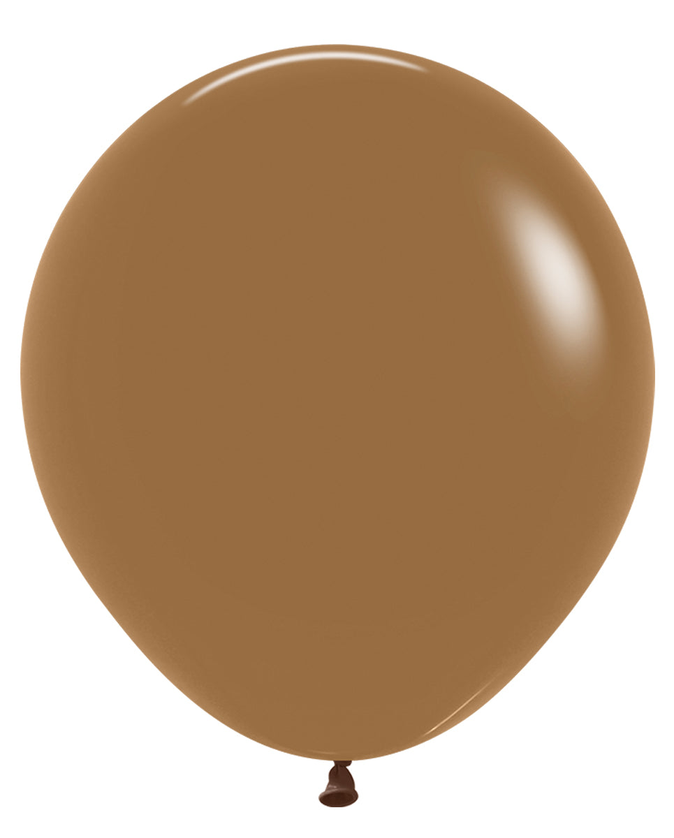 18 Inch Sempertex Deluxe Mocha Latex Balloons 25ct