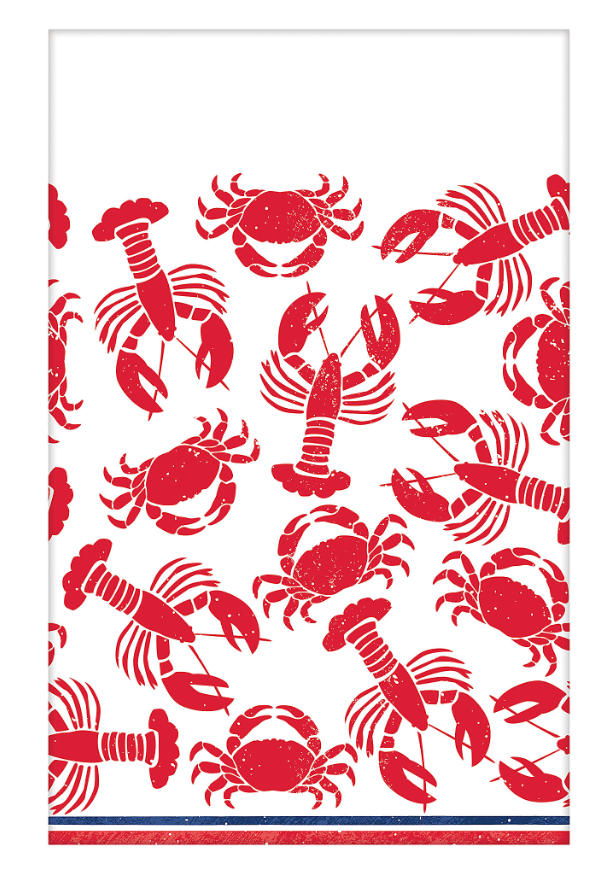 Seafood and Summer Plastic Tablecover