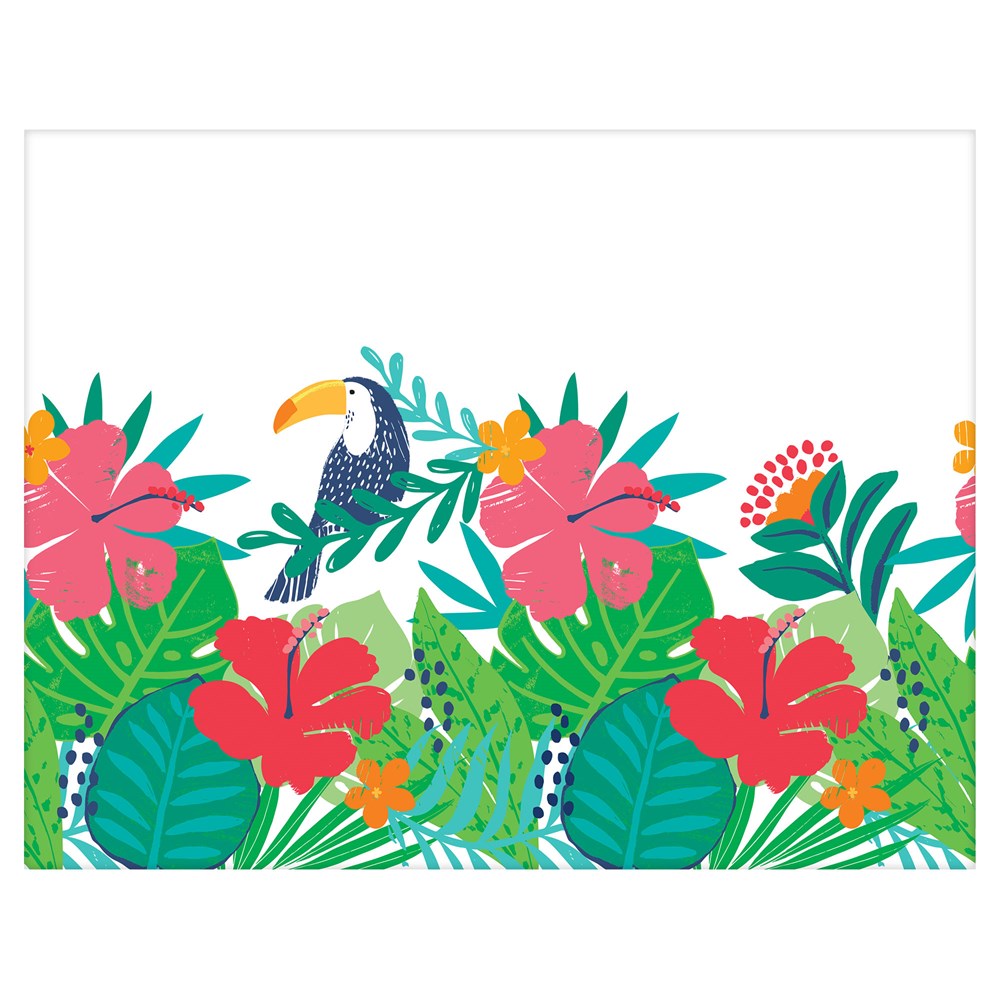 Tropical Jungle Tablecover 54 inch x 102 inch 1ct