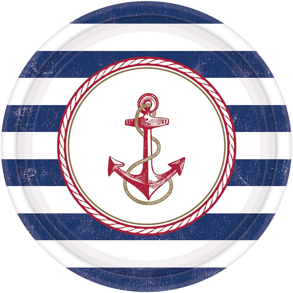 Anchors Aweigh Plate 10.5in 8ct