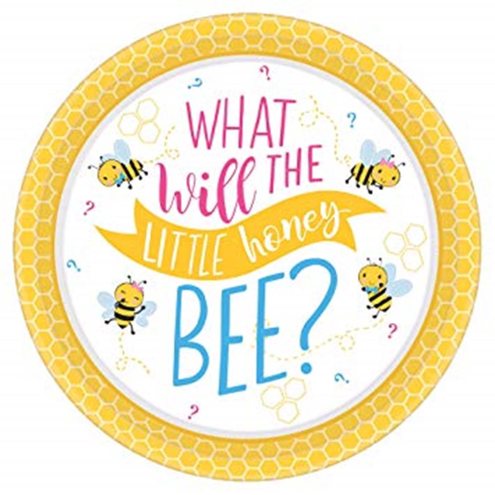 What Will It Bee Plate(L) 8ct