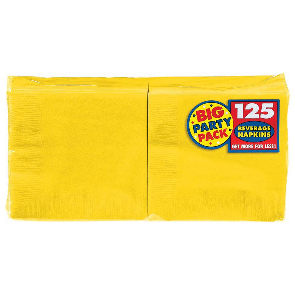 Sunsine Yellow Napkin (S) 125ct