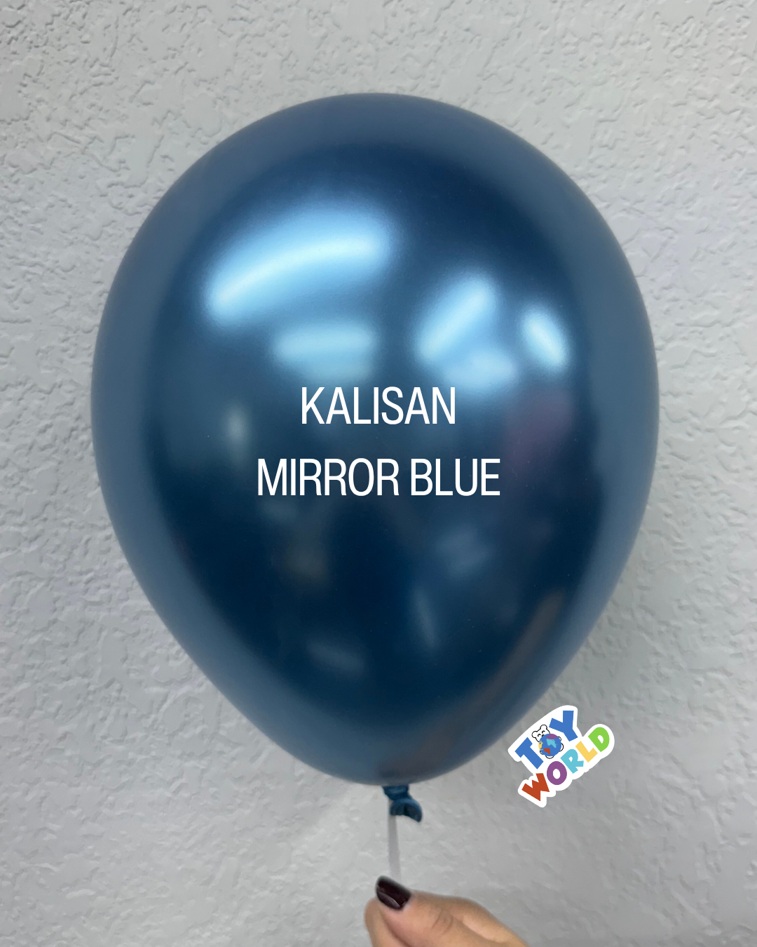 Globos de látex azul espejo Kalisan de 12 pulgadas, 50 unidades