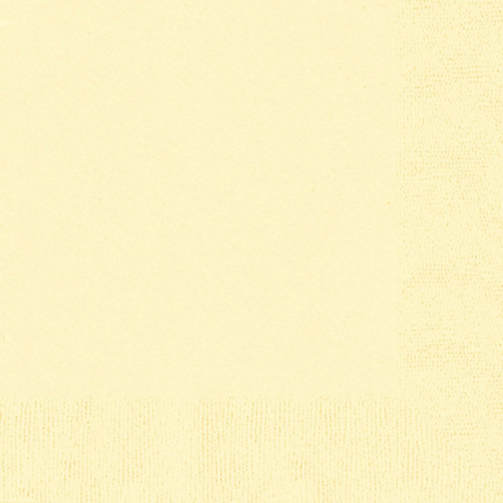 Stack of large ivory-colored paper napkins with a smooth texture and folded edges.