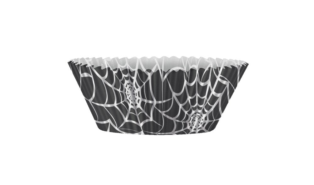 Black Spider Web Cupcake Kit 24ct