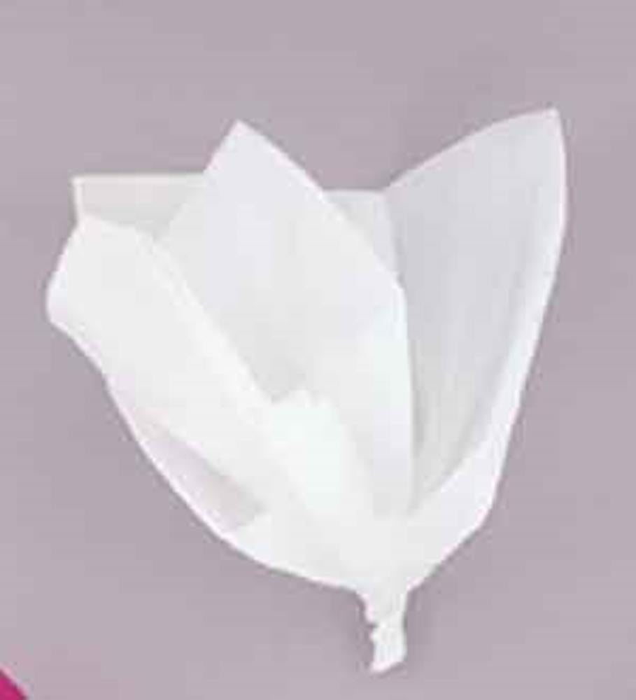 White tissue sheets loosely crumpled against a neutral background.