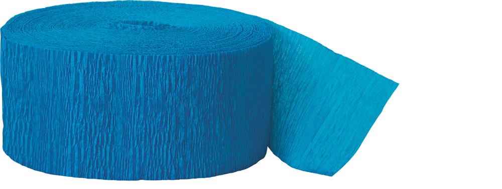 Crepe Streamer 81ft - Turquoise