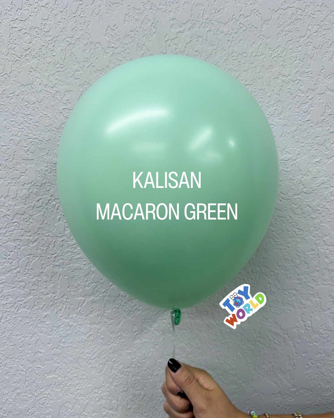 5 inch Kalisan Macaron Green 100ct