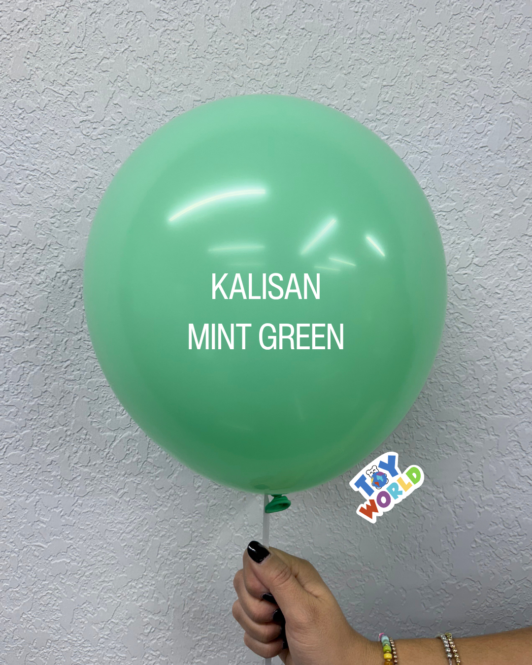 Globos de látex verde menta estándar Kalisan de 5 pulgadas, 100 unidades