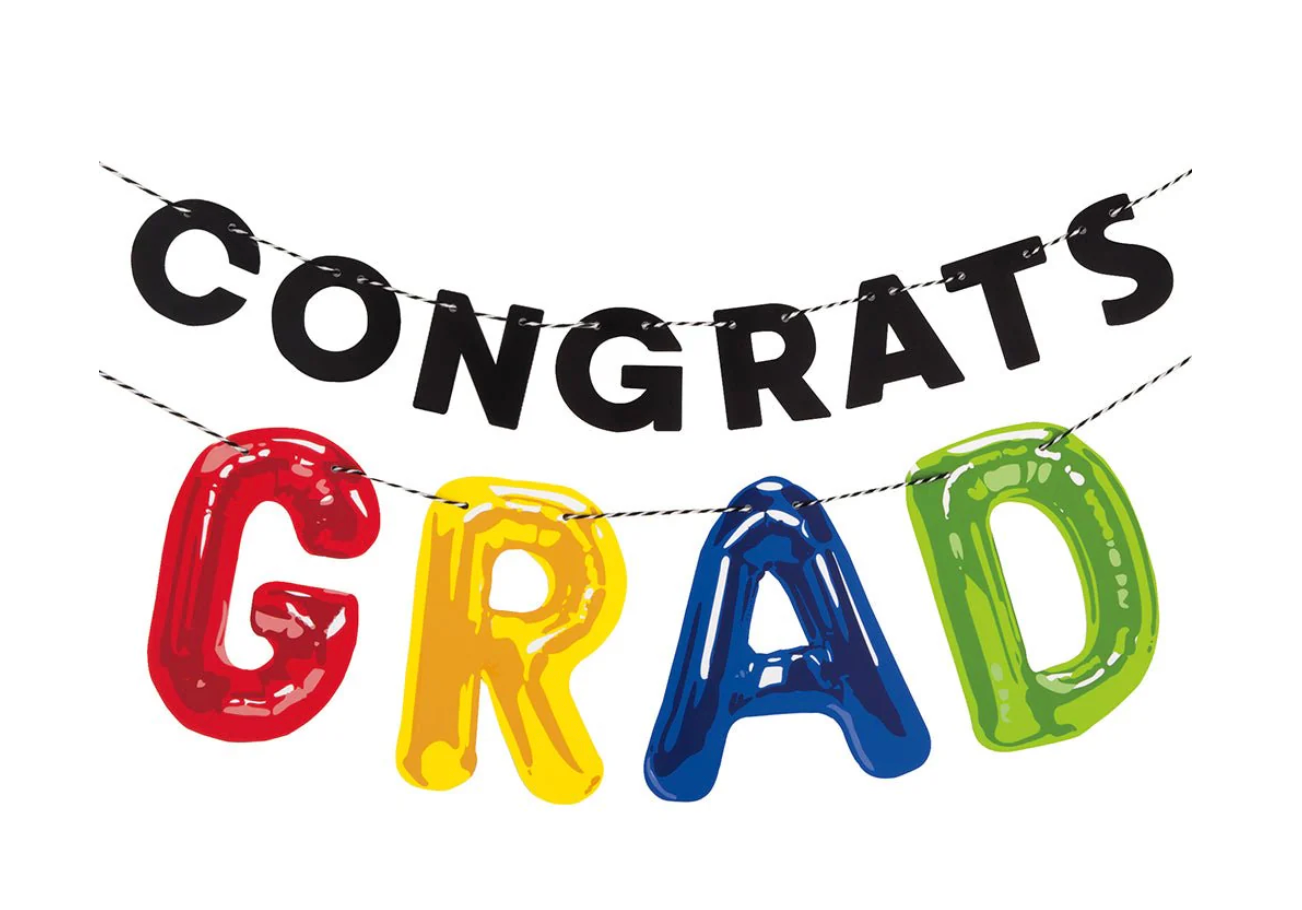 Letter Balloon Grad Paper 6 ft Letter Banner