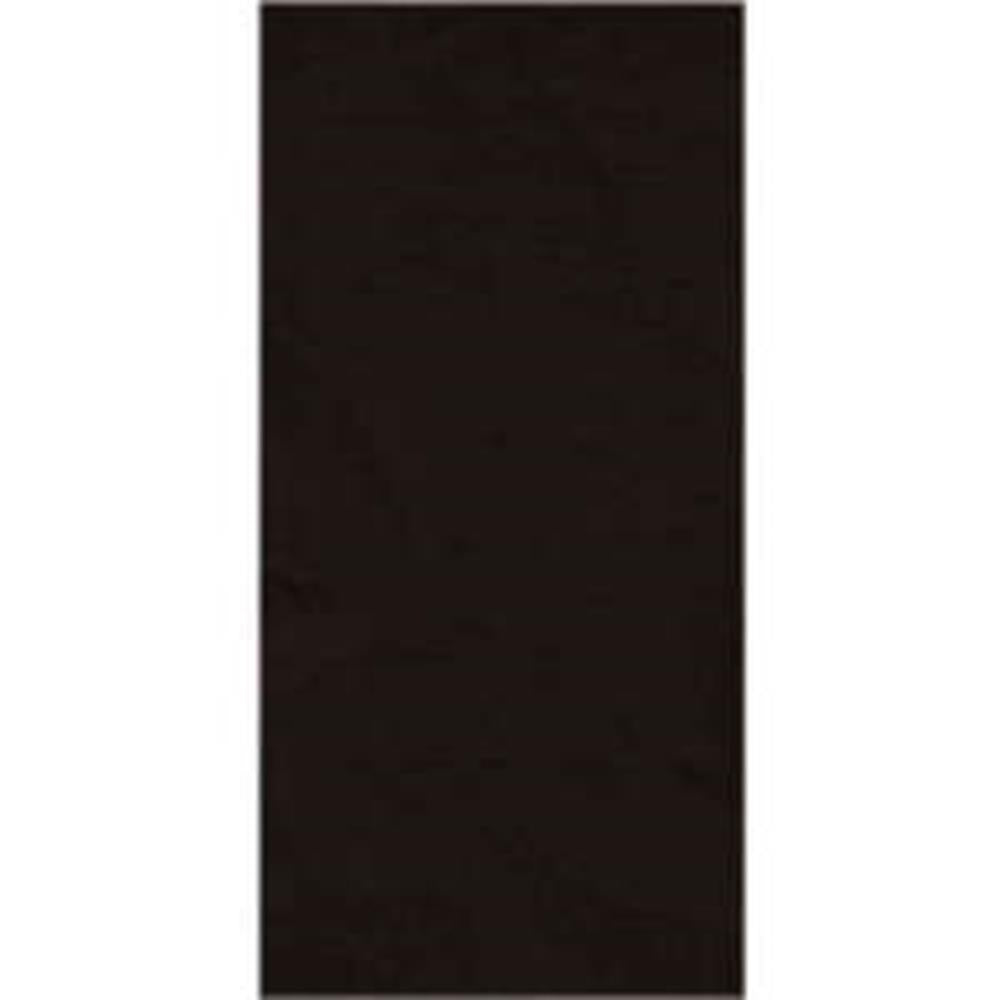 Chocolate brown plastic rectangular table cover measuring 54 by 108 inches.