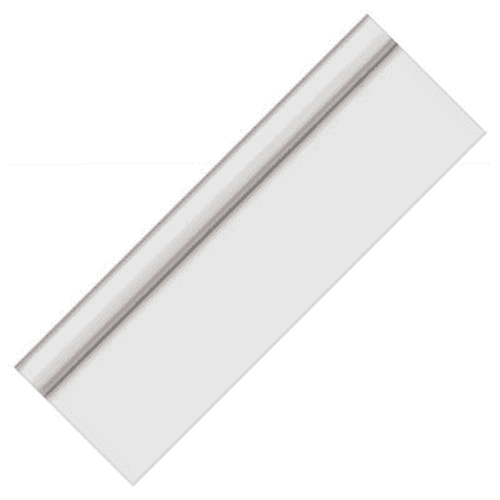 Long white table roll with a smooth, frost-like texture unrolled on a flat surface.