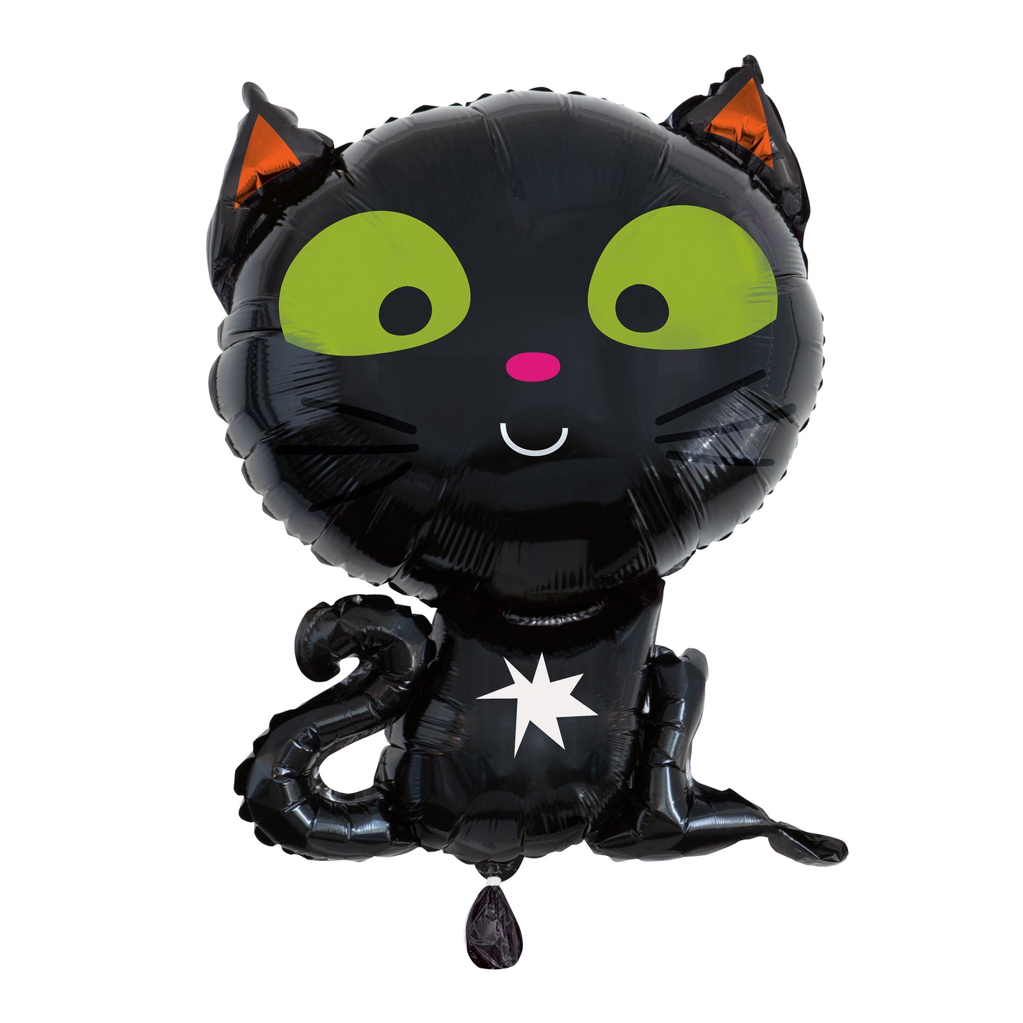 24.7in Black Cat Gnt Foil Bln-Pkg
