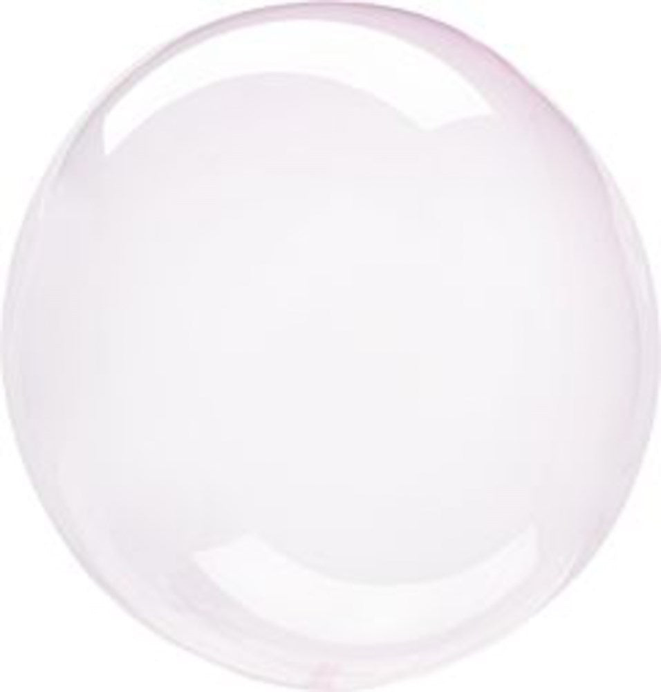 18-inch transparent balloon with a subtle light pink tint and glossy finish.