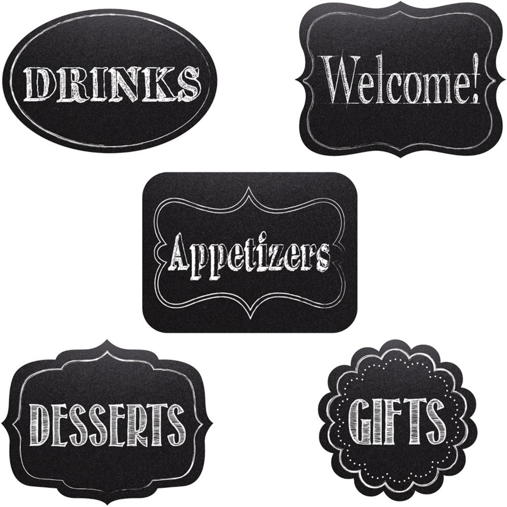 Drinks, Welcome!, Appetizers, Desserts, Gifts.