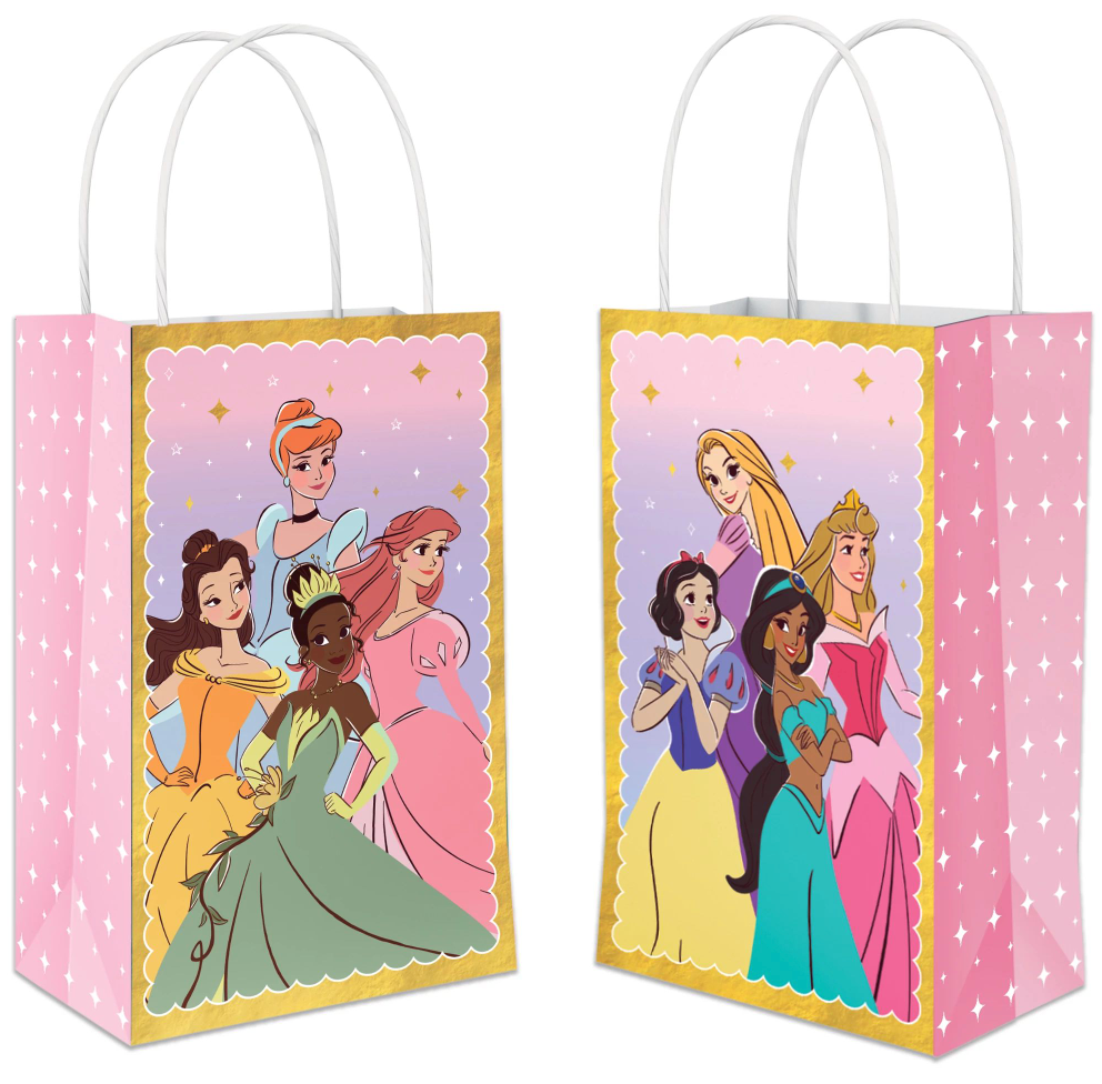 Disney Princess Hot-Stamped Kraft Bag 8ct