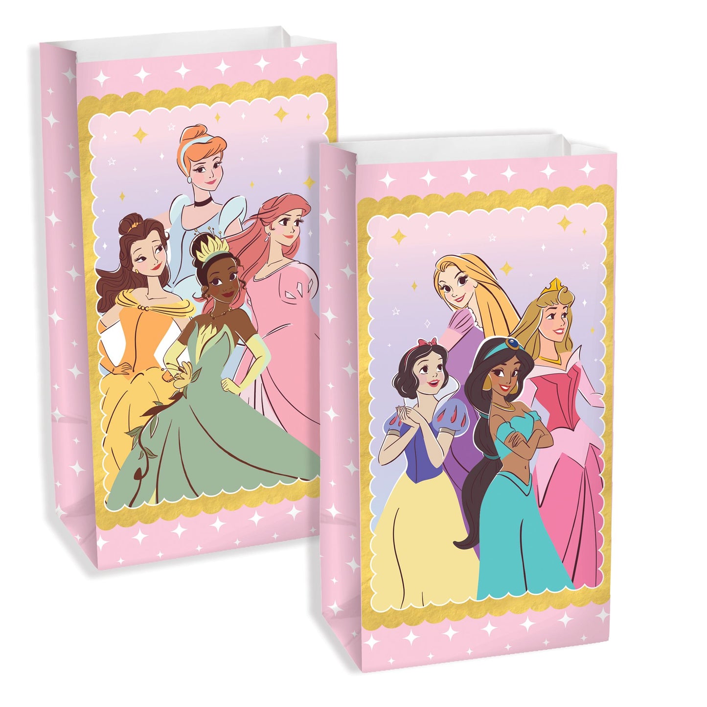 Disney Princess Hot-Stamped Kraft Bag 8ct