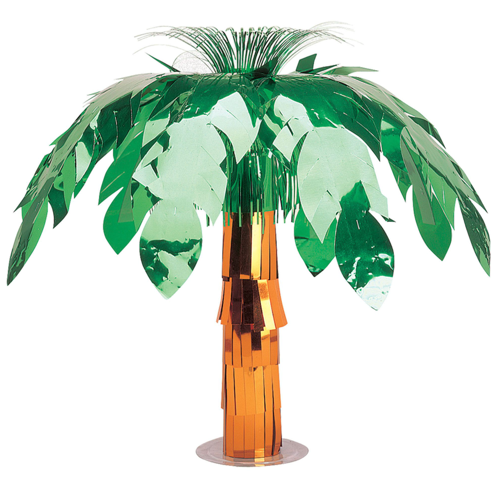 Foil Palm Tree Centerpiece 20in 1ct