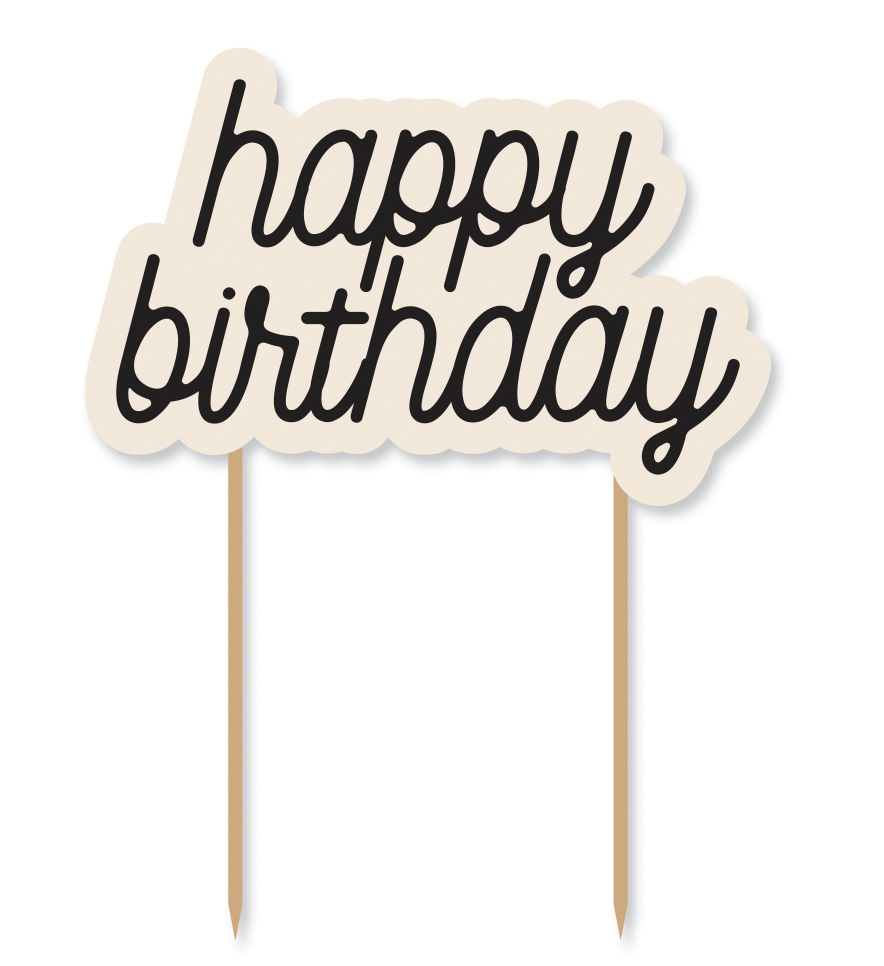 Birthday Chic Birthday Cake Topper