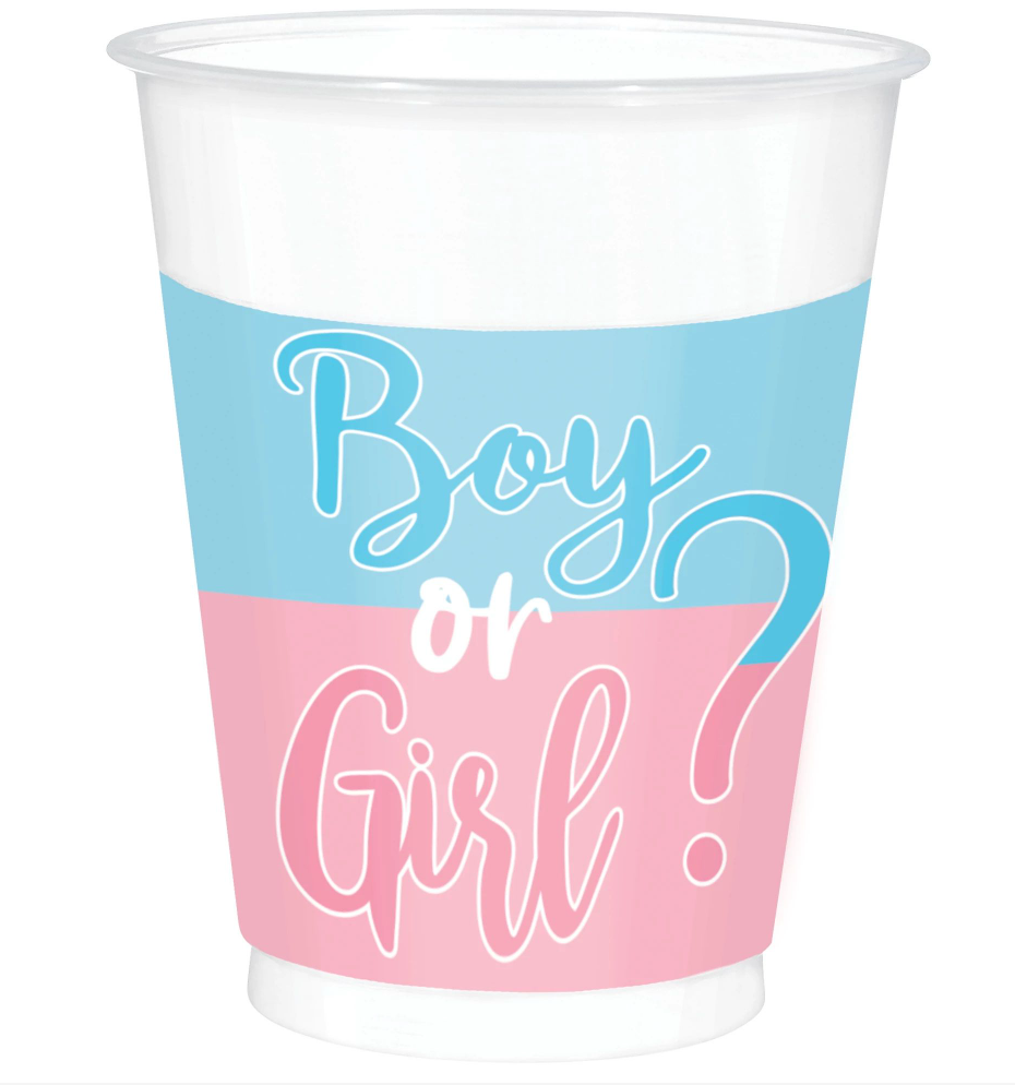 The Big Reveal Plastic Cups 16 ounce 25ct