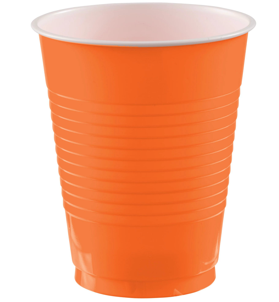 Orange Peel 18 oz Plastic Cups 50ct