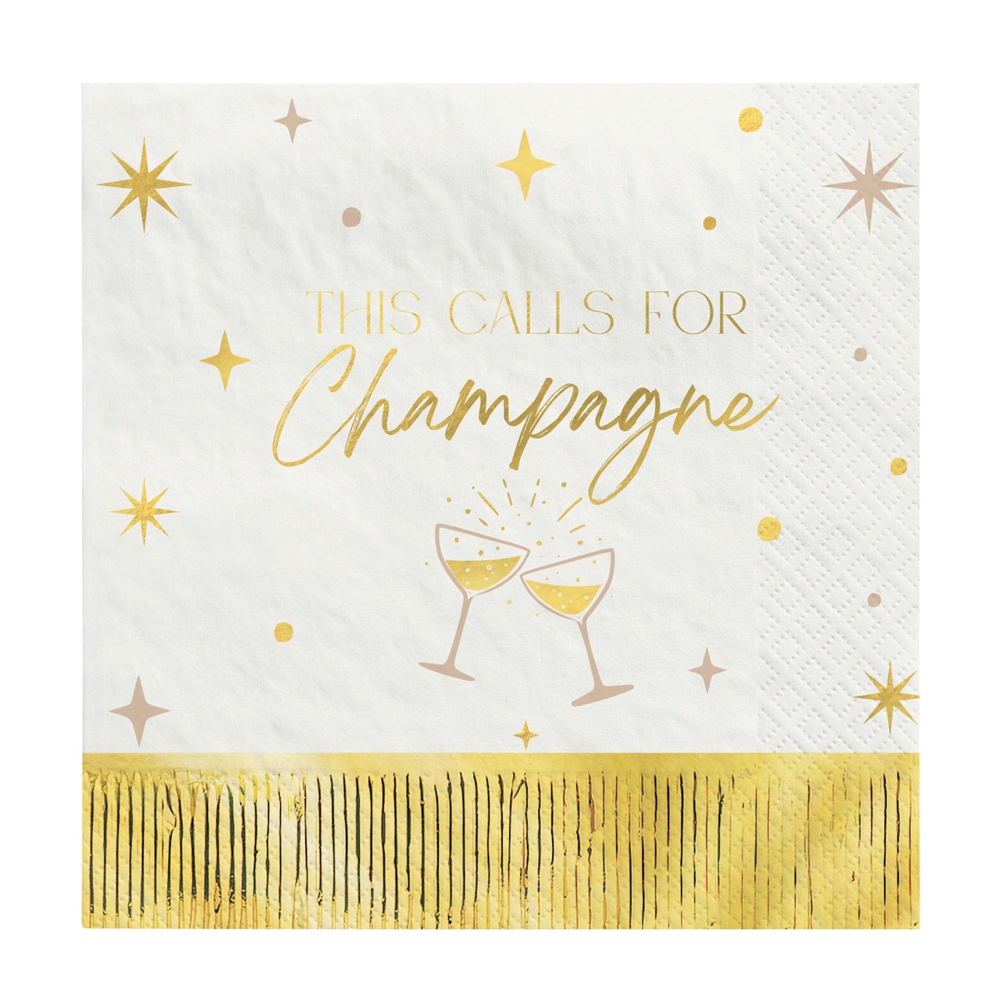 New Years Eve Golden Soiree Beverage Napkin 16ct