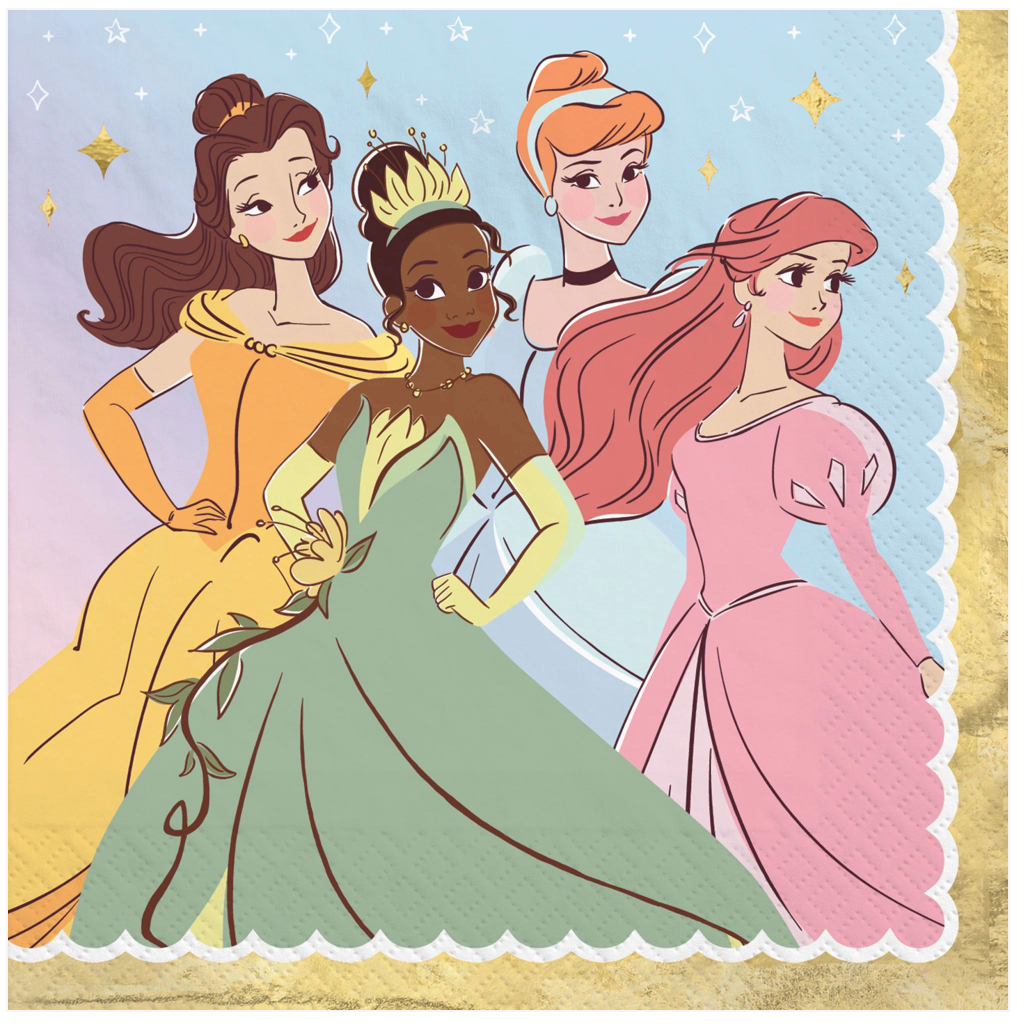 Disney Princess Beverage Napkins 16ct