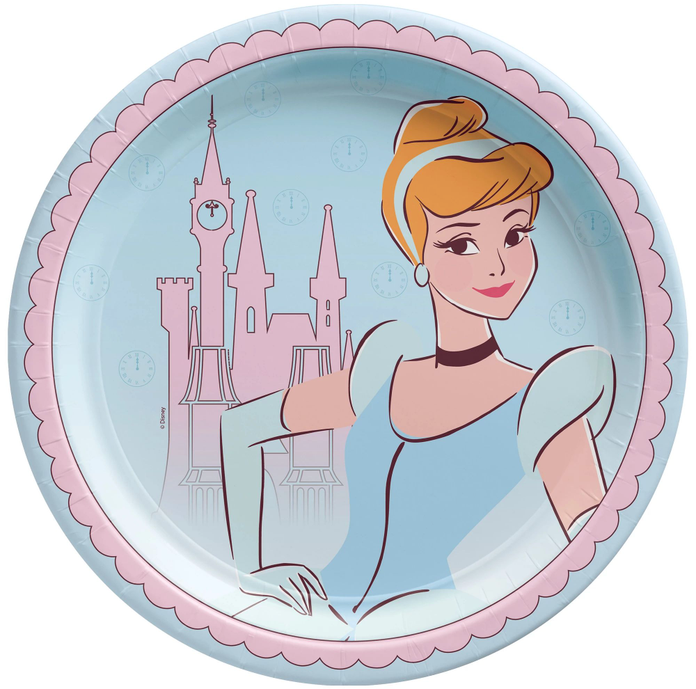 Cinderella 9n Plates 8ct