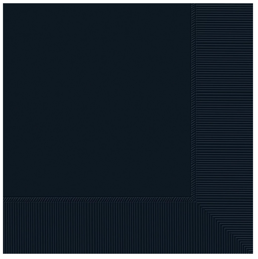 Jet Black Beverage Napkins 40ct