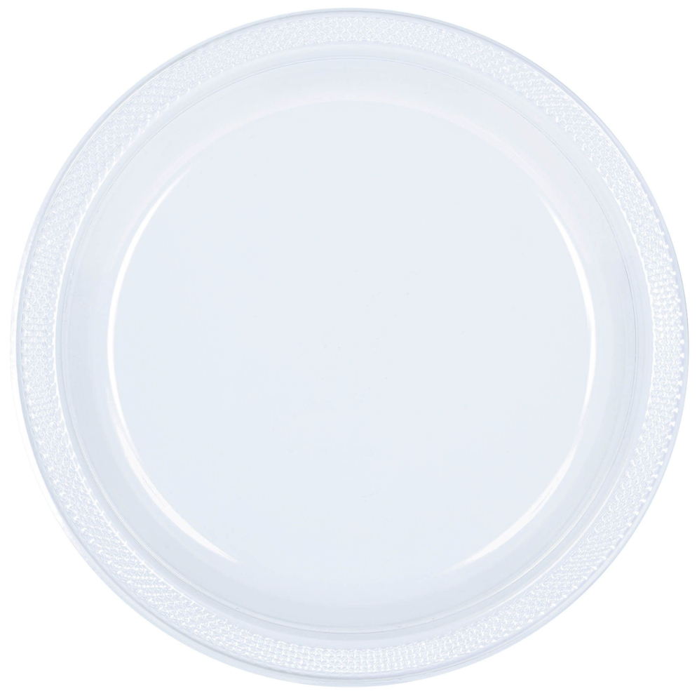 Clear 10.25 inch Plastic Plate 50ct