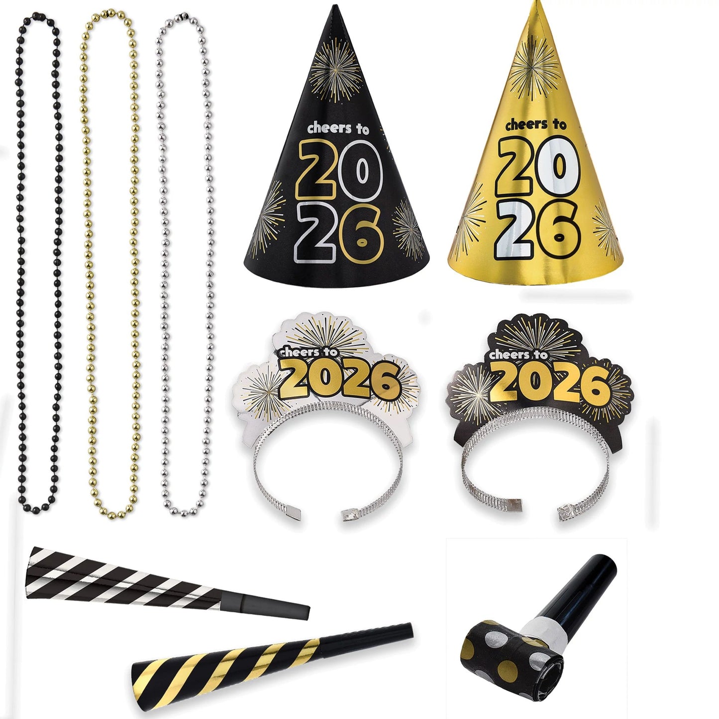 New Years Eve 2026 4 Person Party Kit Bsg 12ct
