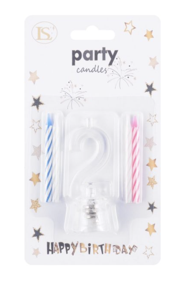 Flashing Birthday Candle with Holder #2
