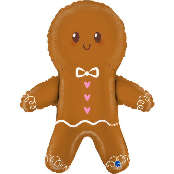 Grabo Cute Gingerbread Man 29 inch Foil Balloon 1ct