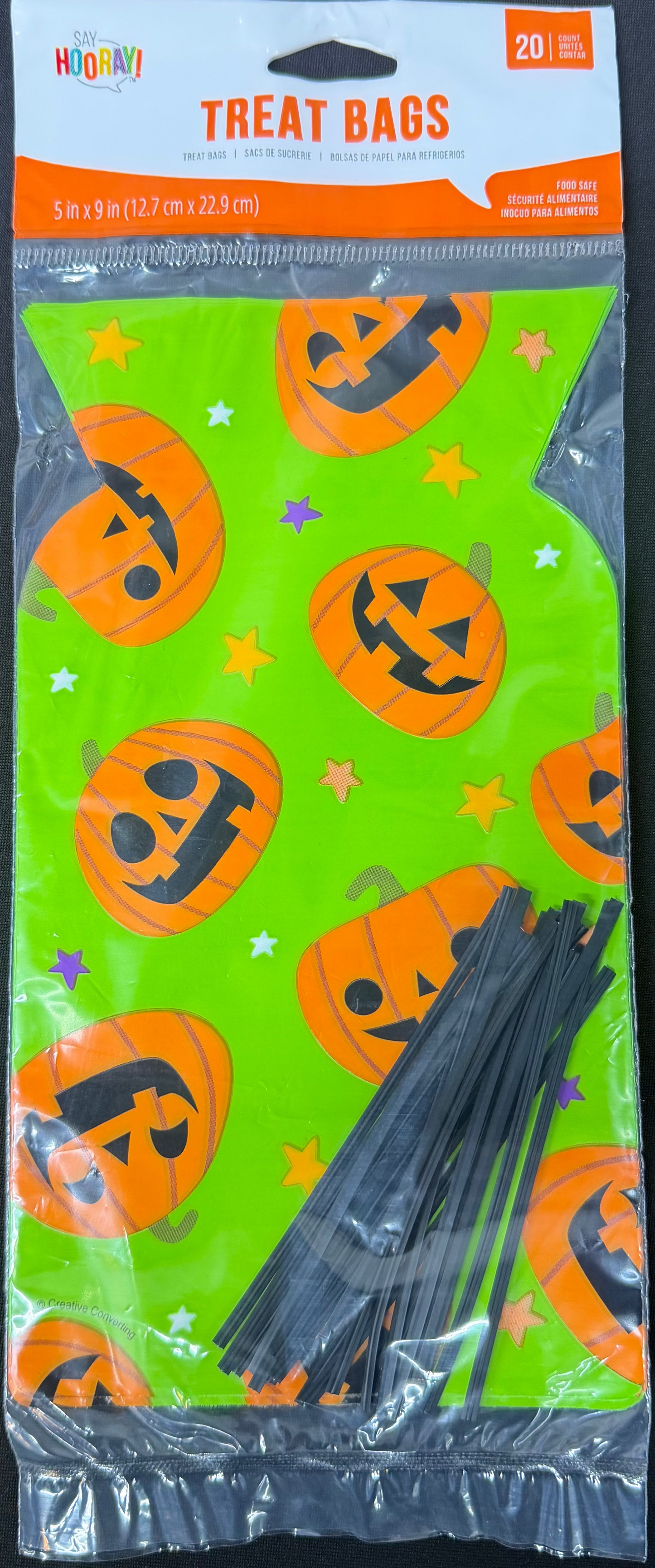 Halloween Decor Cello Bag Shaped 20ct