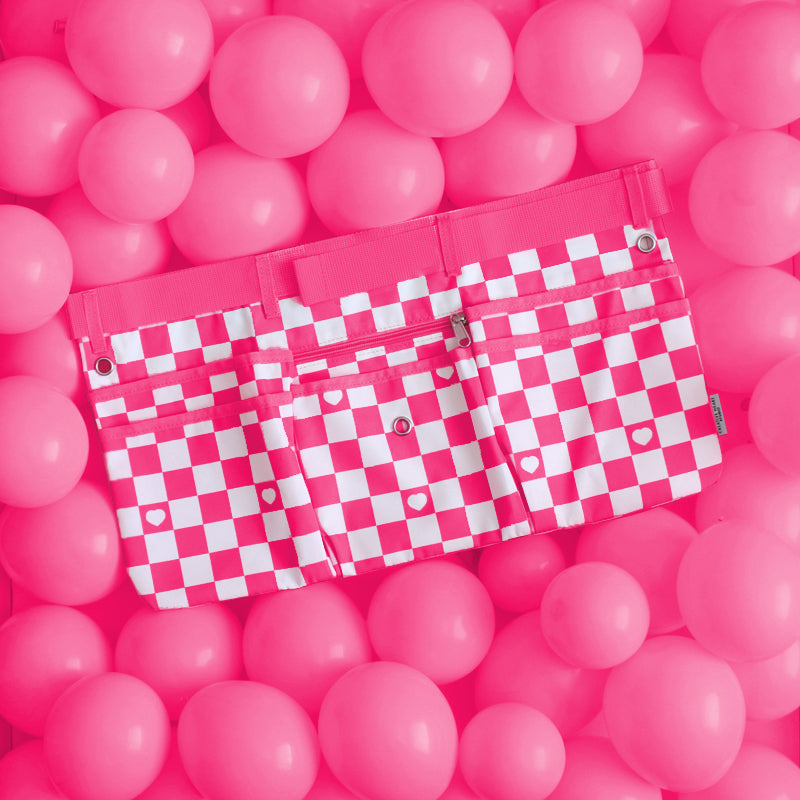 The Creative Heart Studio Hot Pink Checkered Apron