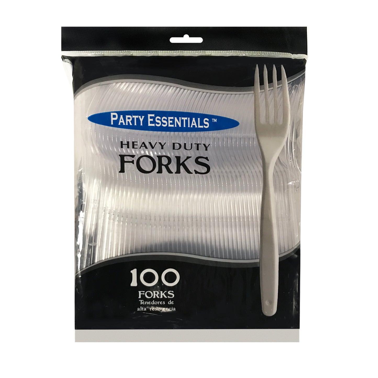 Heavy Duty Plastic Forks Clear 100ct