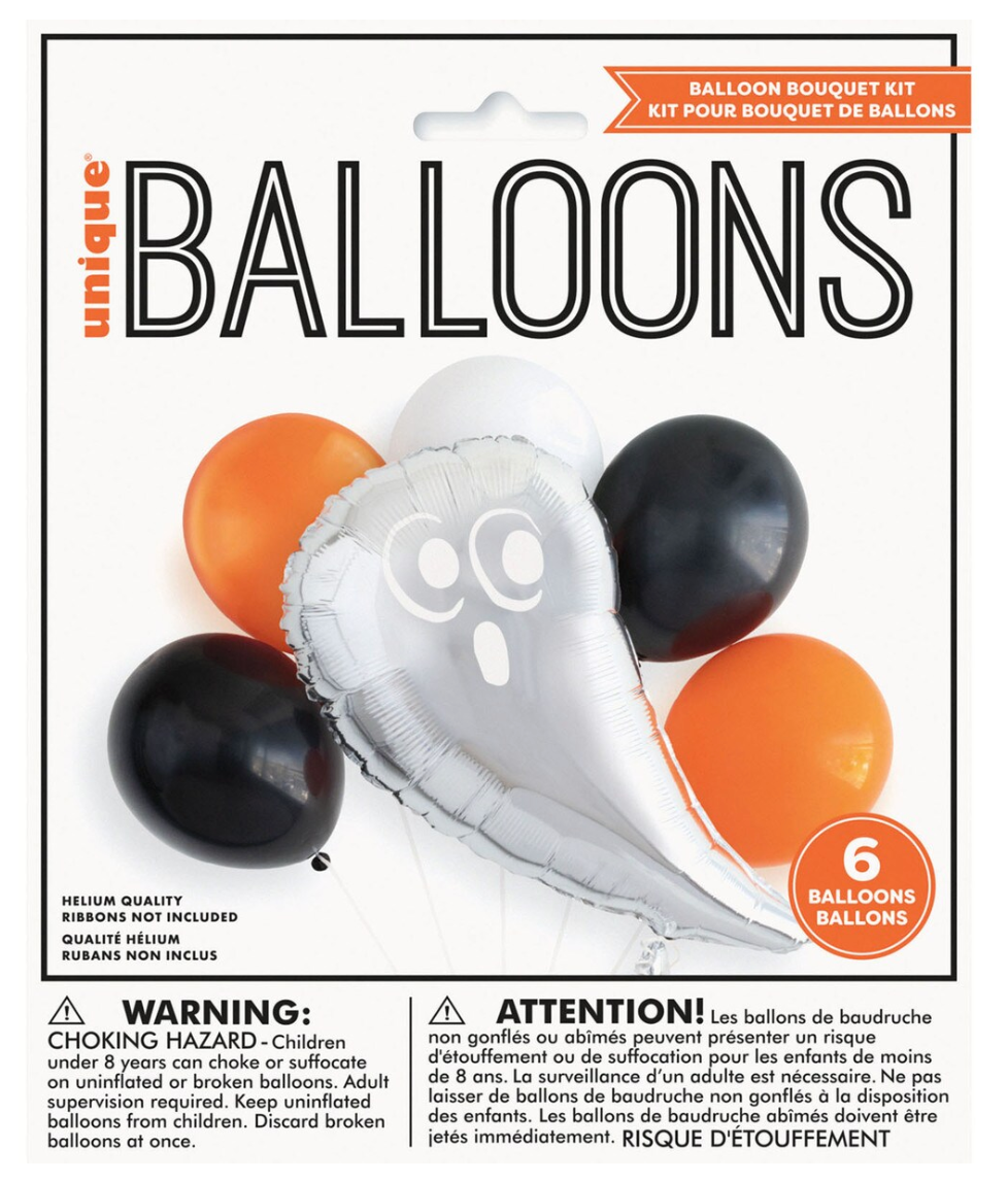 Kit de globos de látex/papel de aluminio para Halloween - Nnc