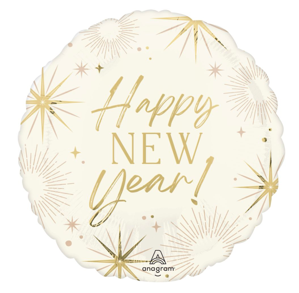 Anagram 17 inch New Years Eve Golden Soiree New Foil Balloon 1ct
