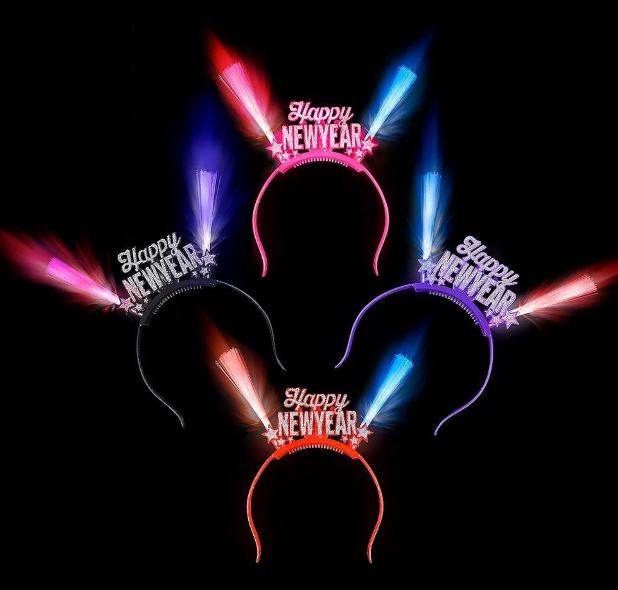 Diadema iluminada Feliz Año Nuevo