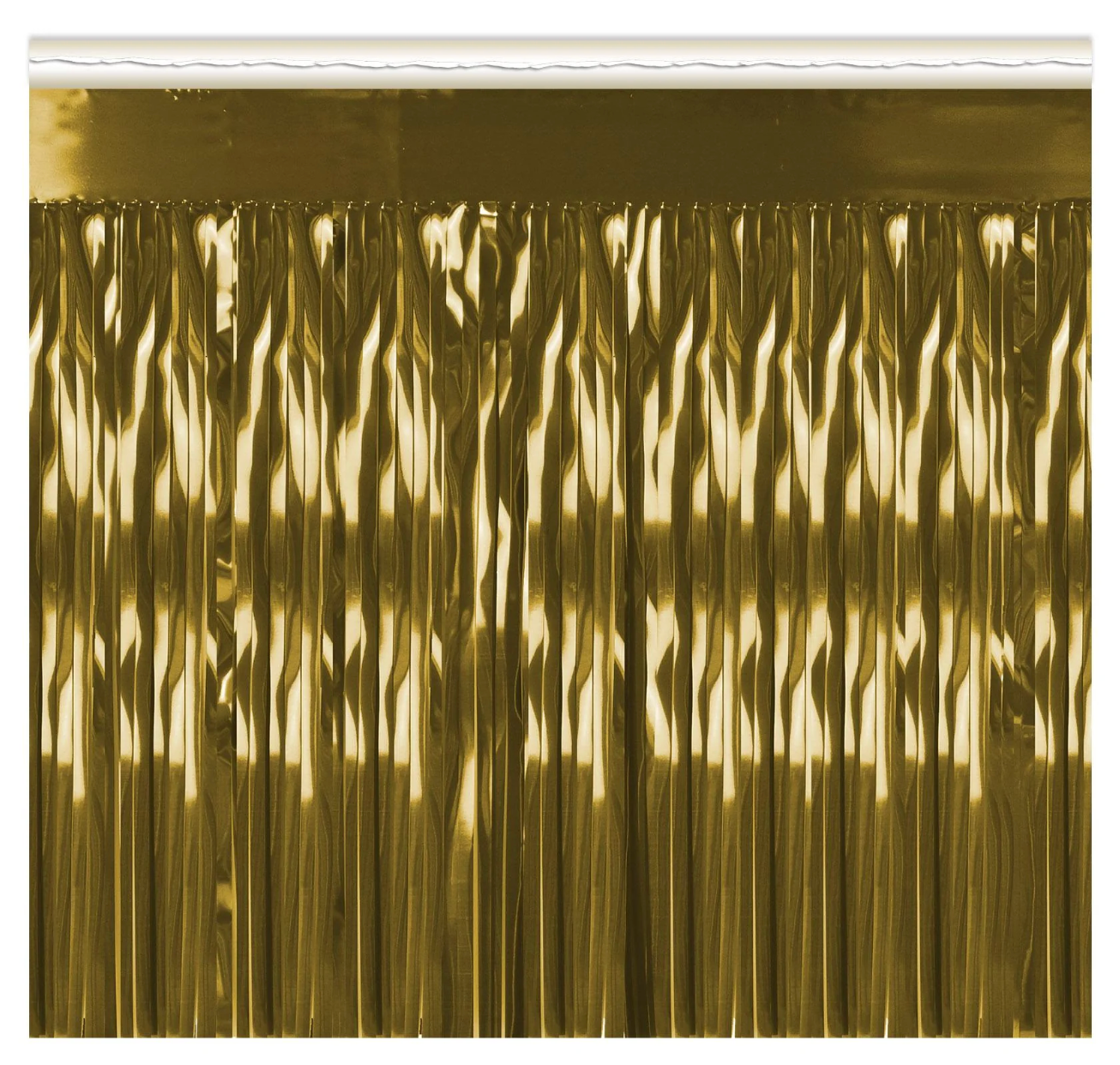 NYE Metallic Fringe Drape in Gold