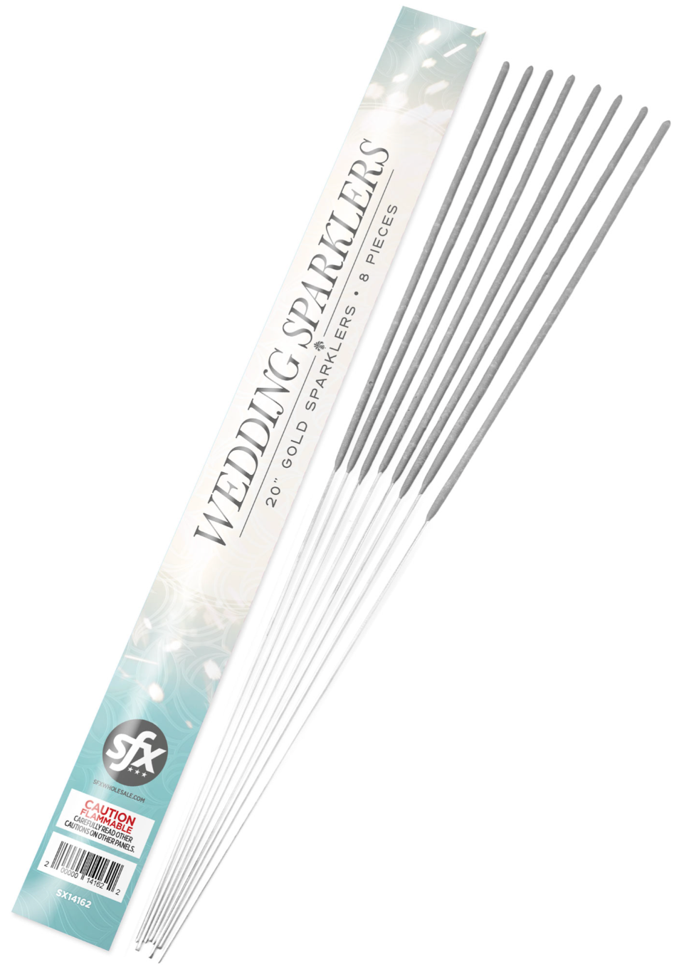 Bengalas de oro para bodas de 20 pulgadas y 8 quilates