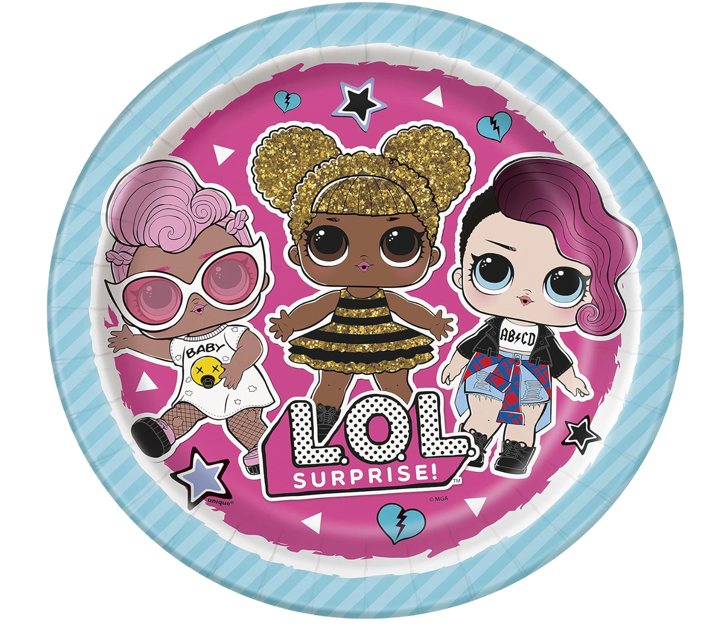 LOL Surprise 9 inch Plate 8ct