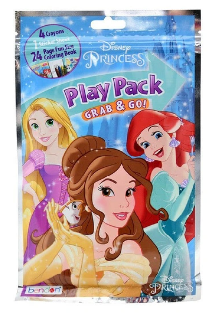 Disney Princess Grab N Go Play Pack Bulk - Toy World Inc